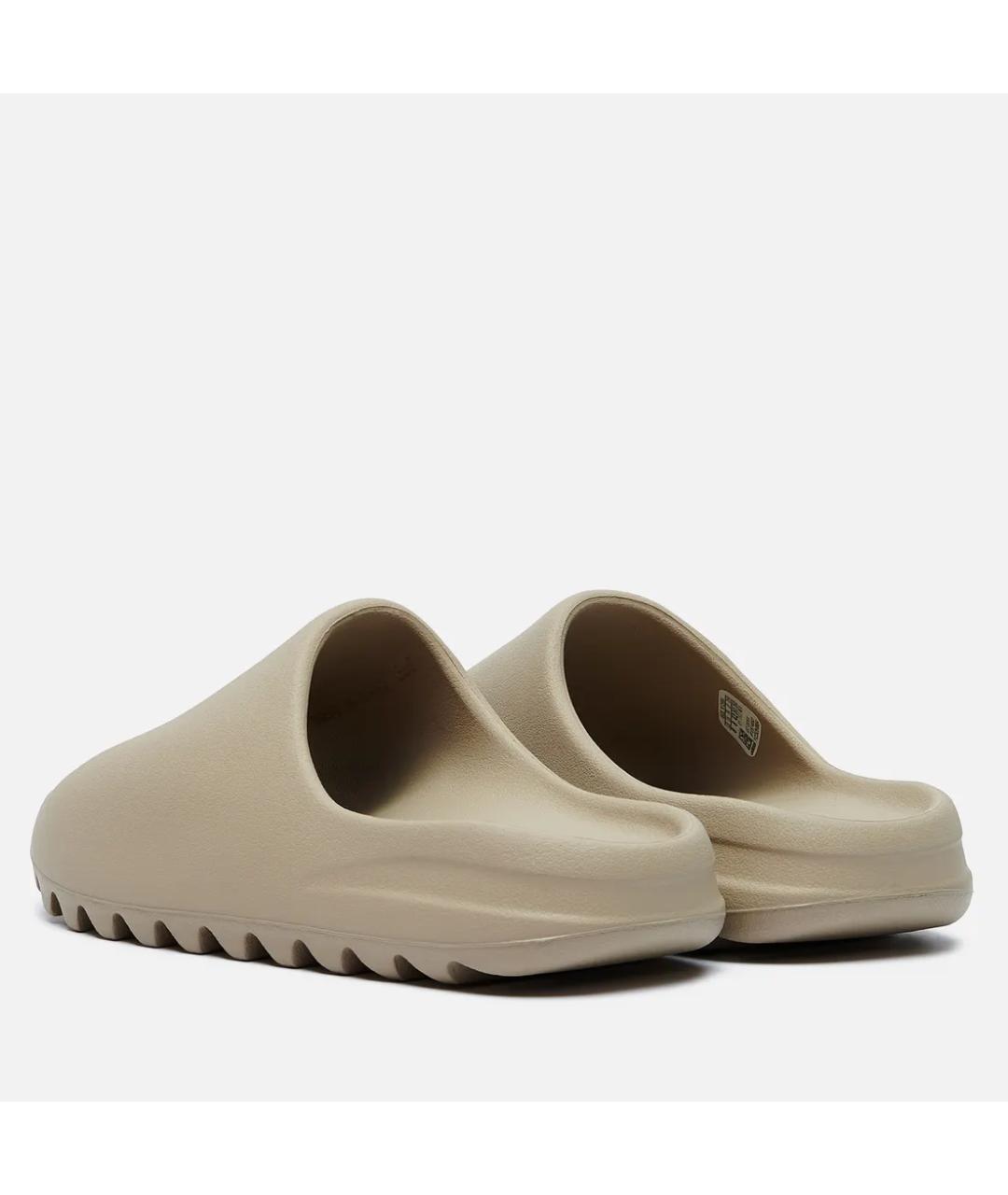 ADIDAS YEEZY Бежевые резиновые шлепанцы, фото 4