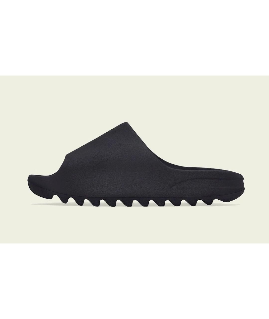 ADIDAS YEEZY Черные резиновые шлепанцы, фото 2