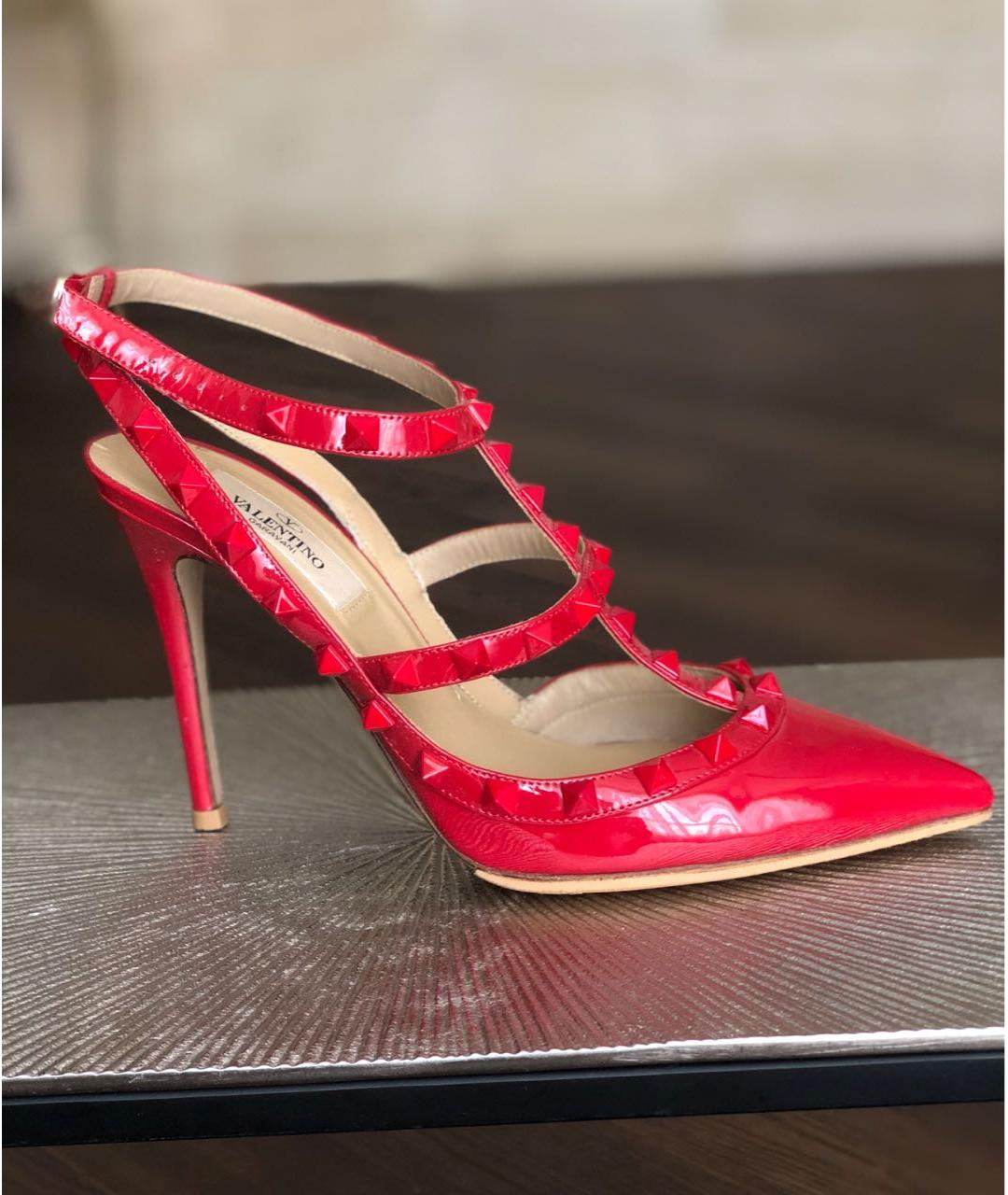 VALENTINO Красные туфли из лакированной кожи, фото 5