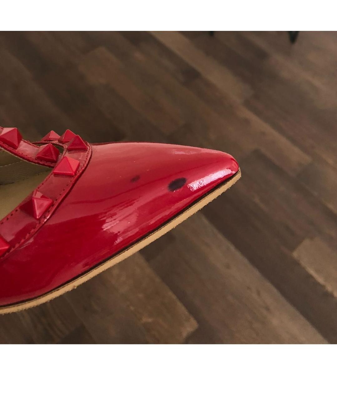 VALENTINO Красные туфли из лакированной кожи, фото 4