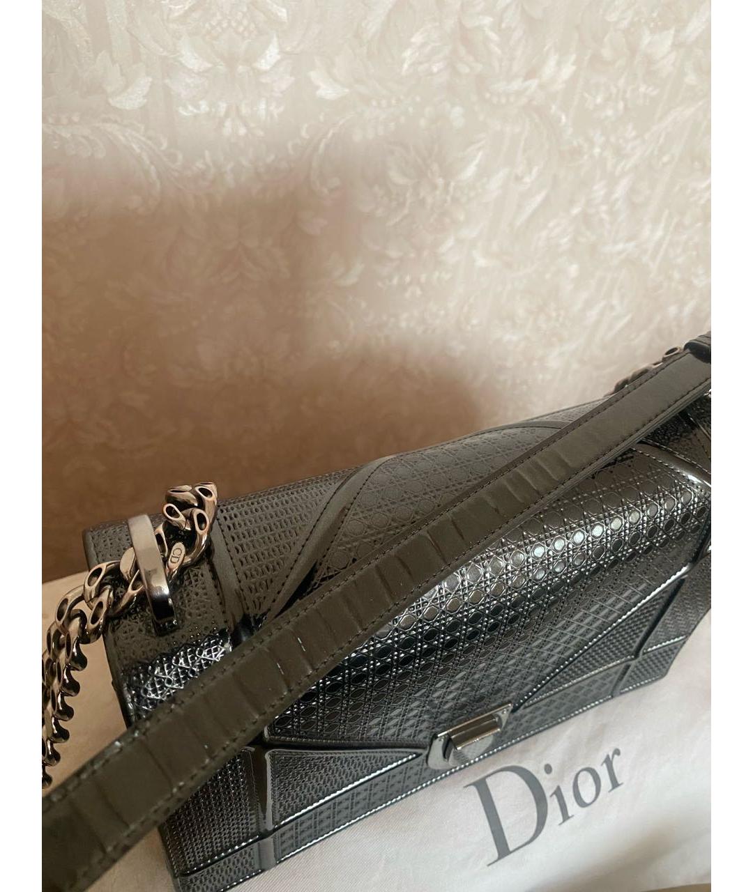 CHRISTIAN DIOR Серая сумка через плечо, фото 7
