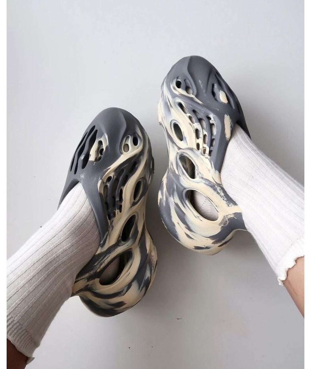 ADIDAS YEEZY Мульти резиновые сандалии, фото 5