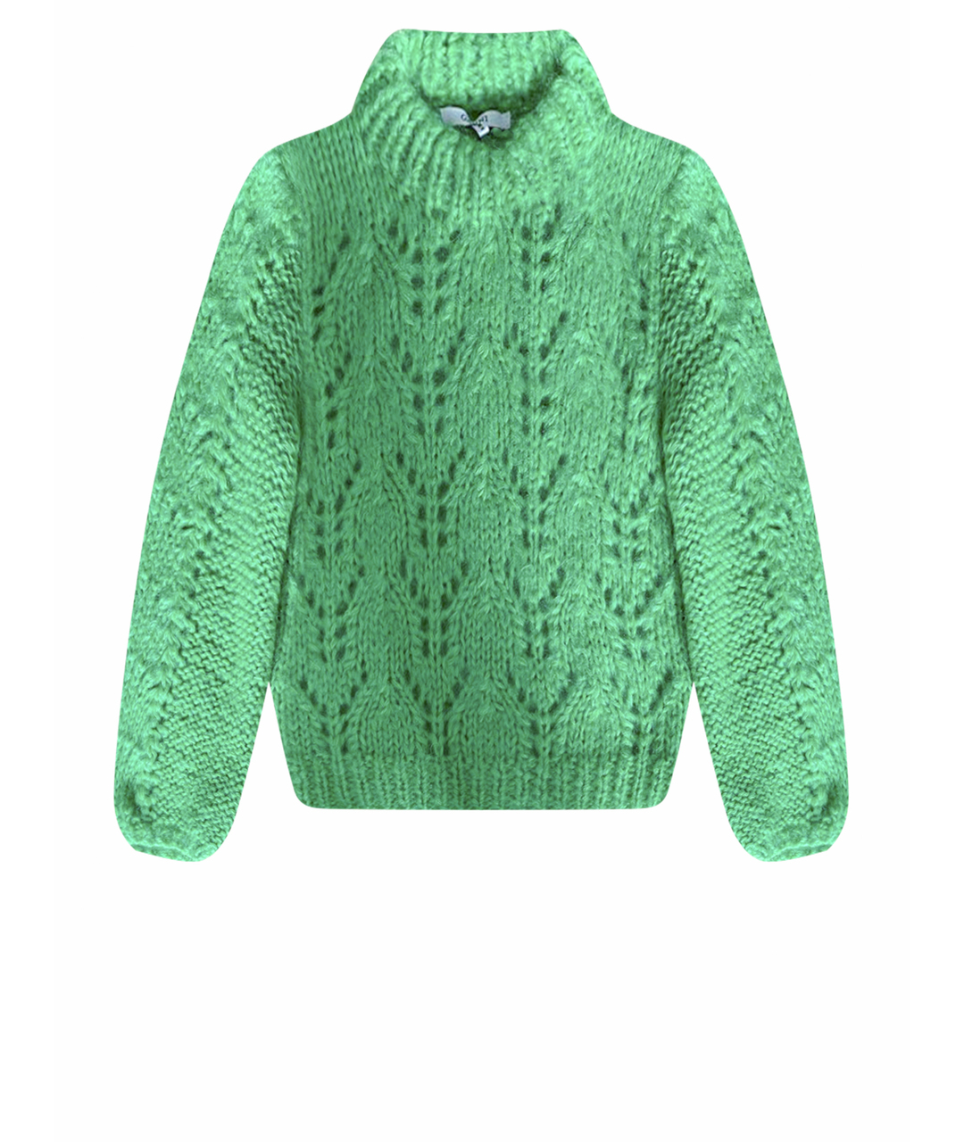 GANNI Зеленый шерстяной джемпер / свитер, фото 1