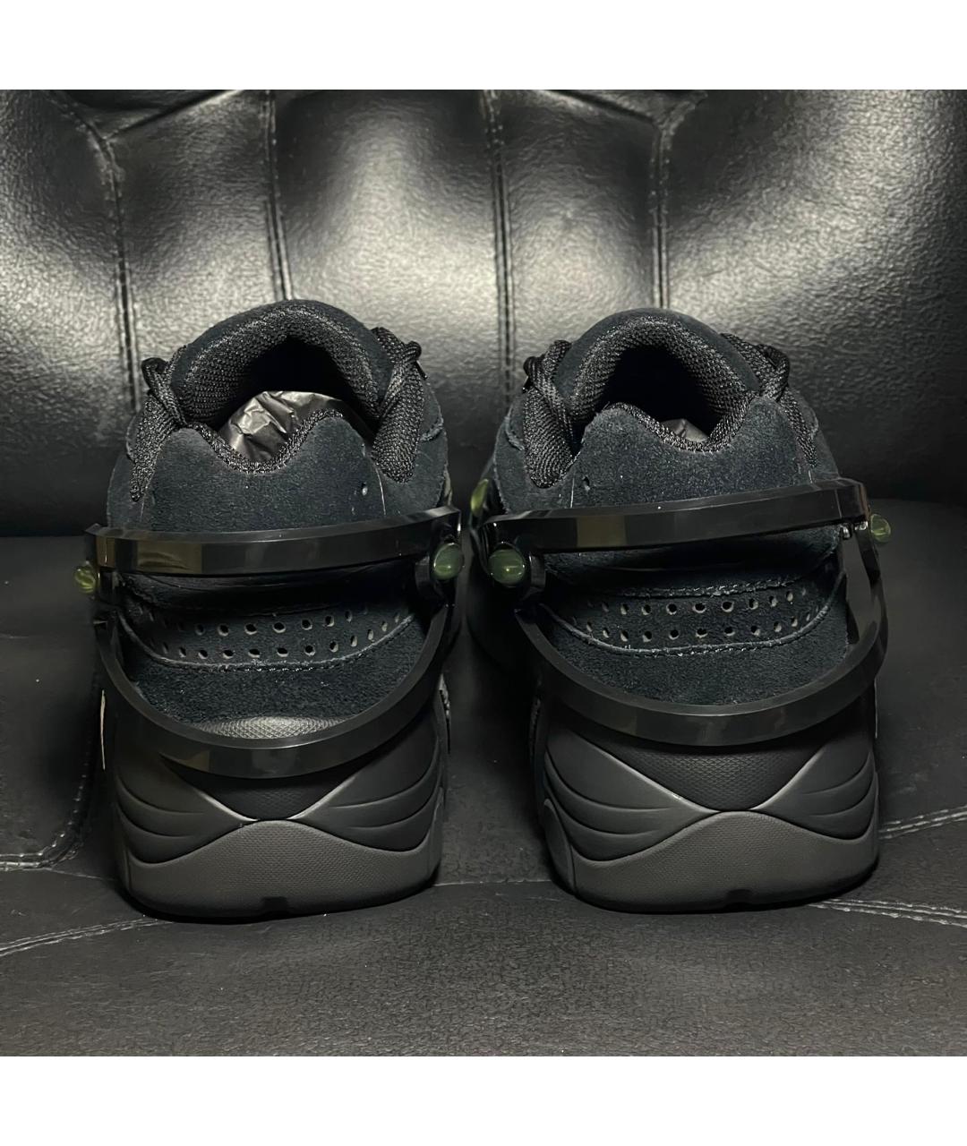 RAF SIMONS Черные замшевые низкие кроссовки / кеды, фото 2