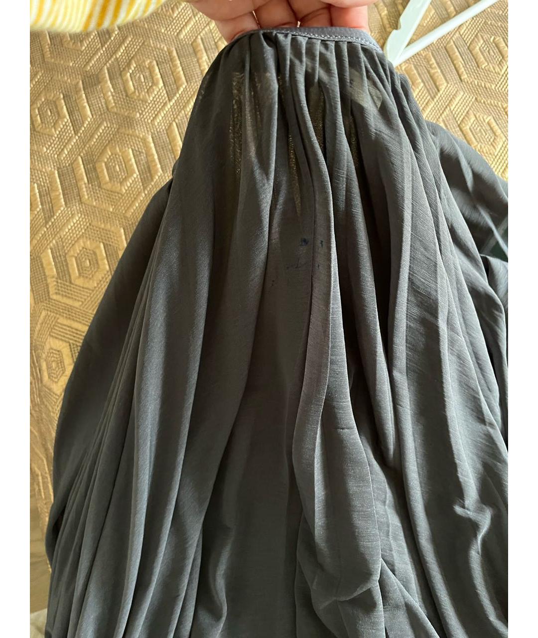 CELINE Серая юбка миди, фото 6