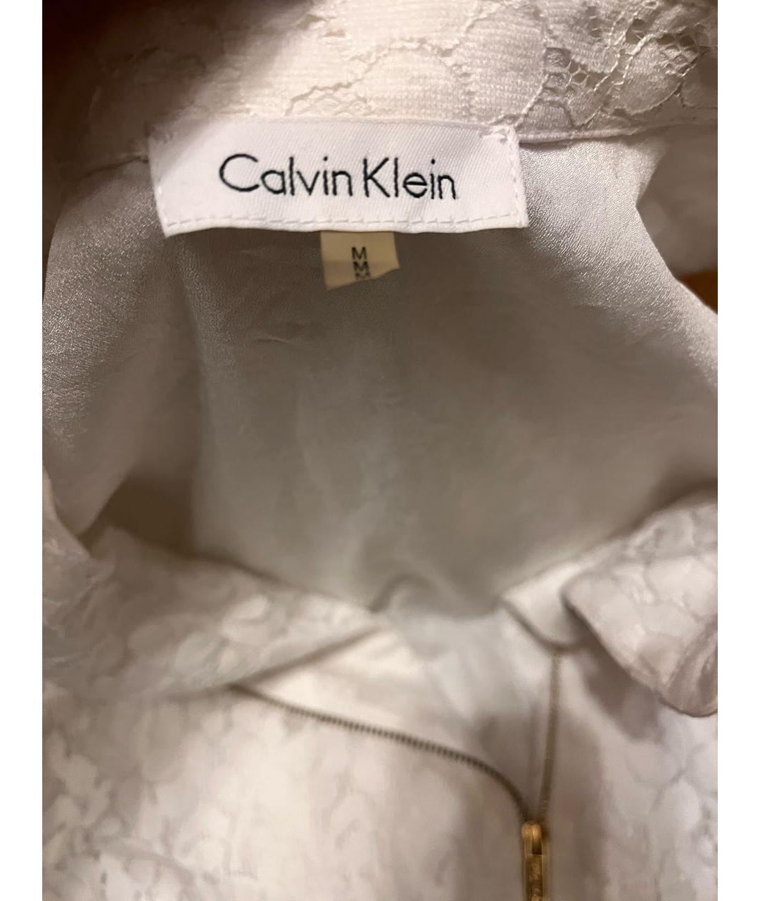 CALVIN KLEIN Белая хлопковая блузы, фото 5