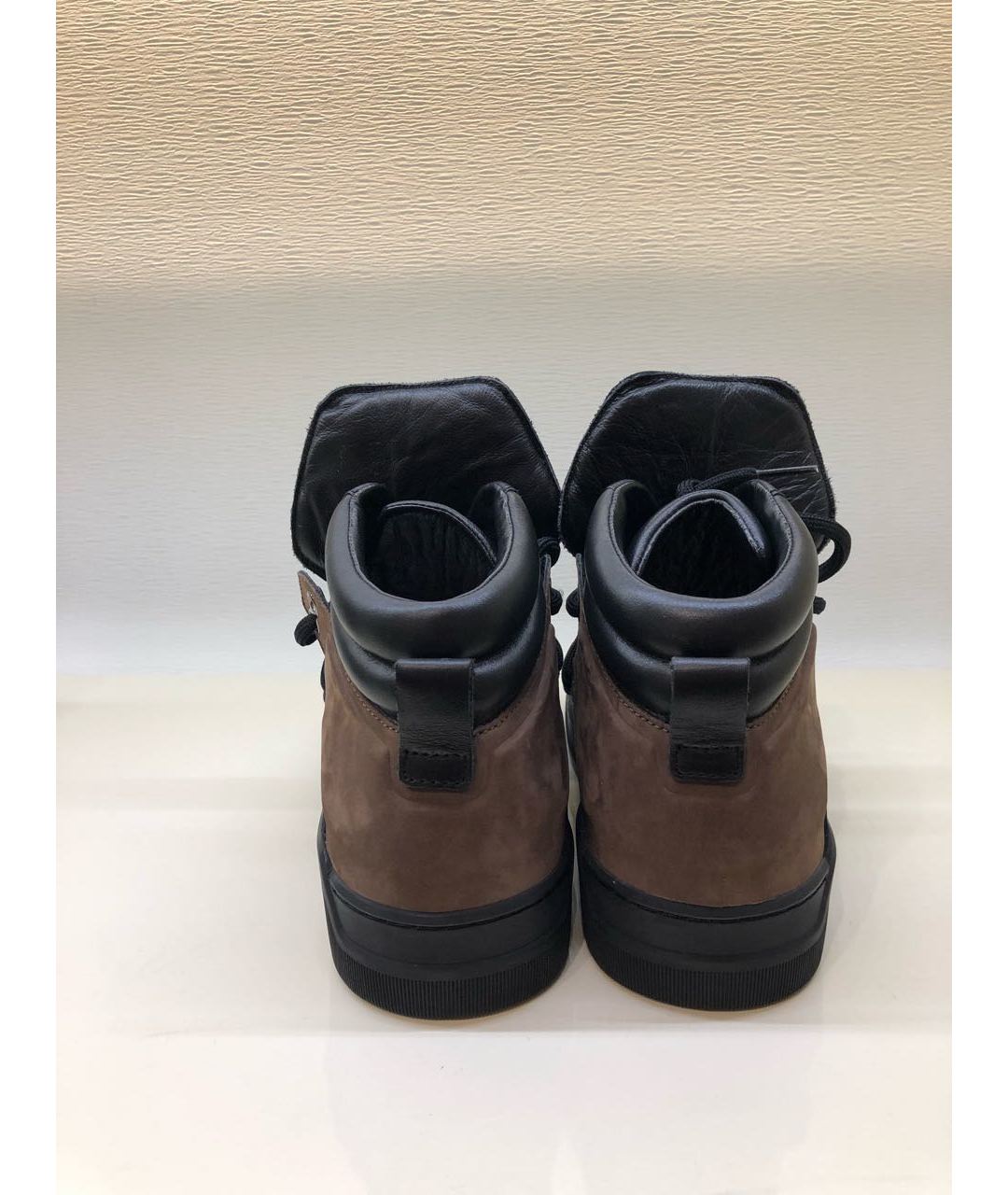 DOLCE&GABBANA Черные кожаные высокие кроссовки / кеды, фото 3