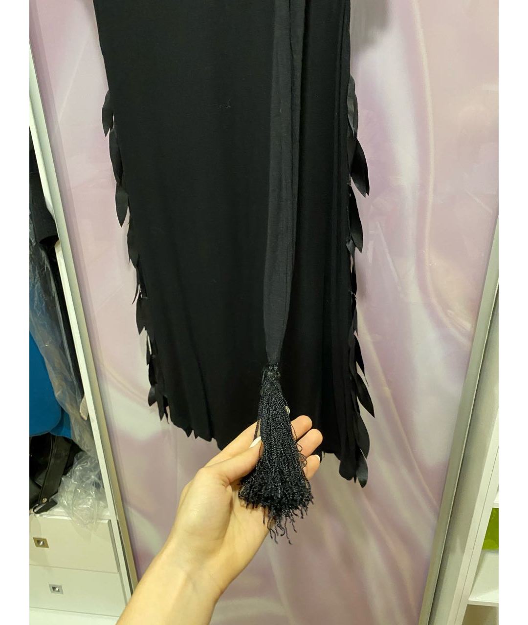 ROBERTO CAVALLI Черное вискозное коктейльное платье, фото 4