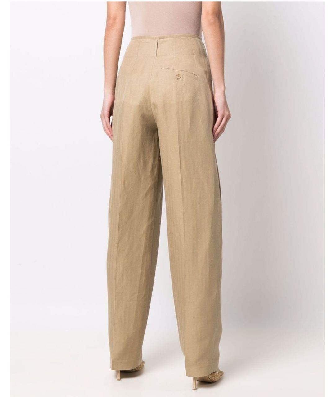 ETRO Бежевые хлопковые брюки широкие, фото 2