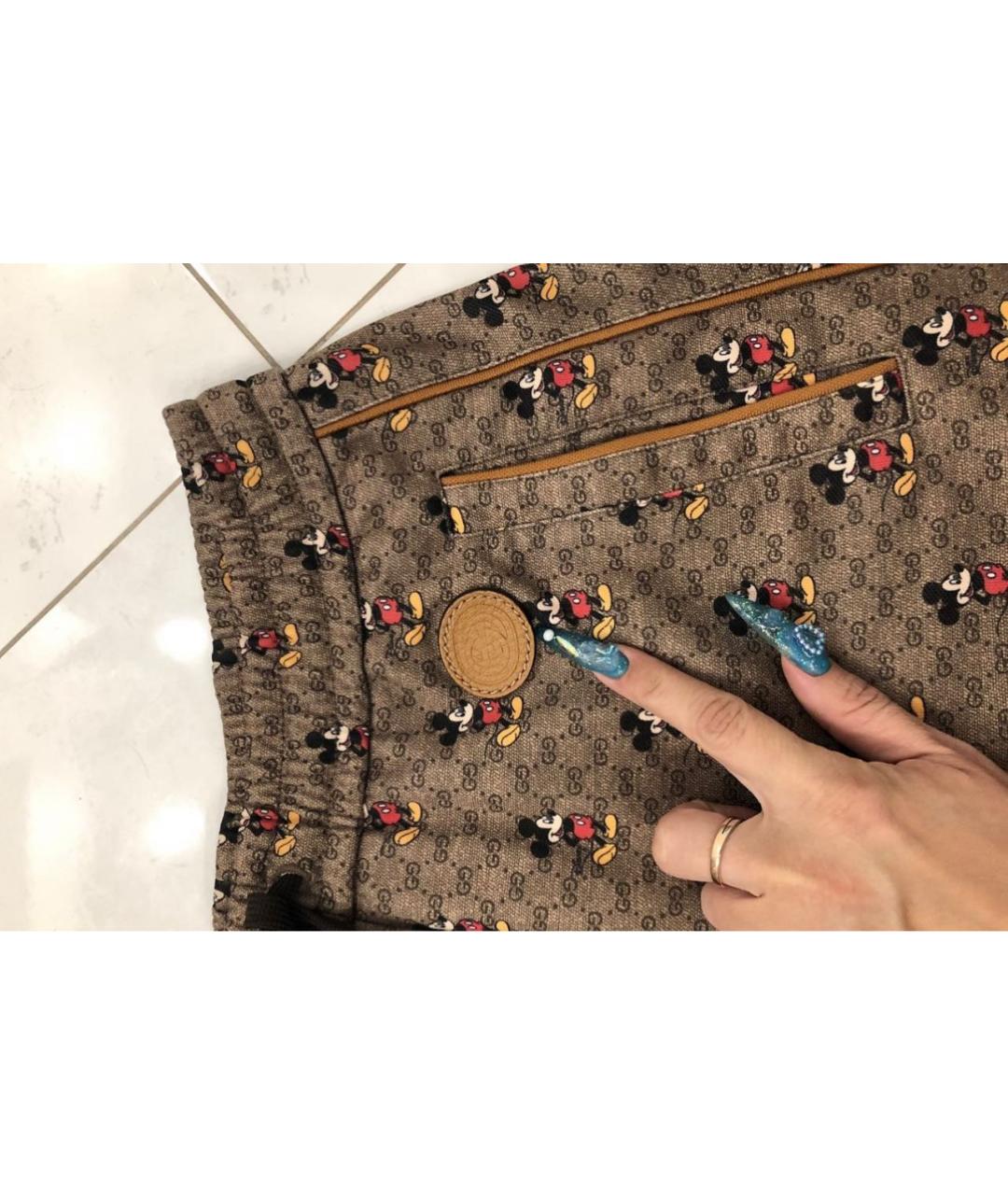 GUCCI Коричневые шорты, фото 2