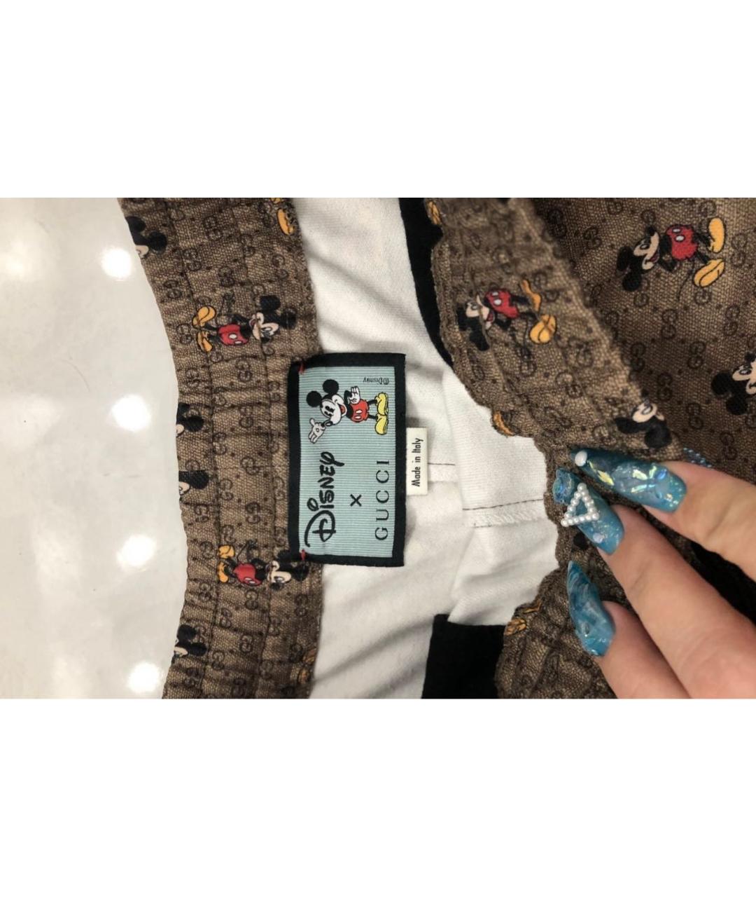 GUCCI Коричневые шорты, фото 3
