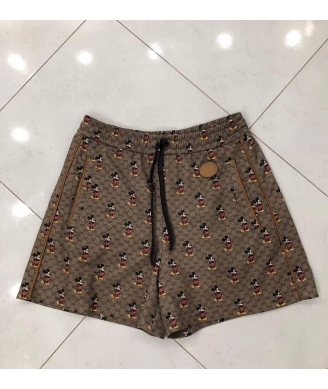 GUCCI Коричневые шорты, фото 7