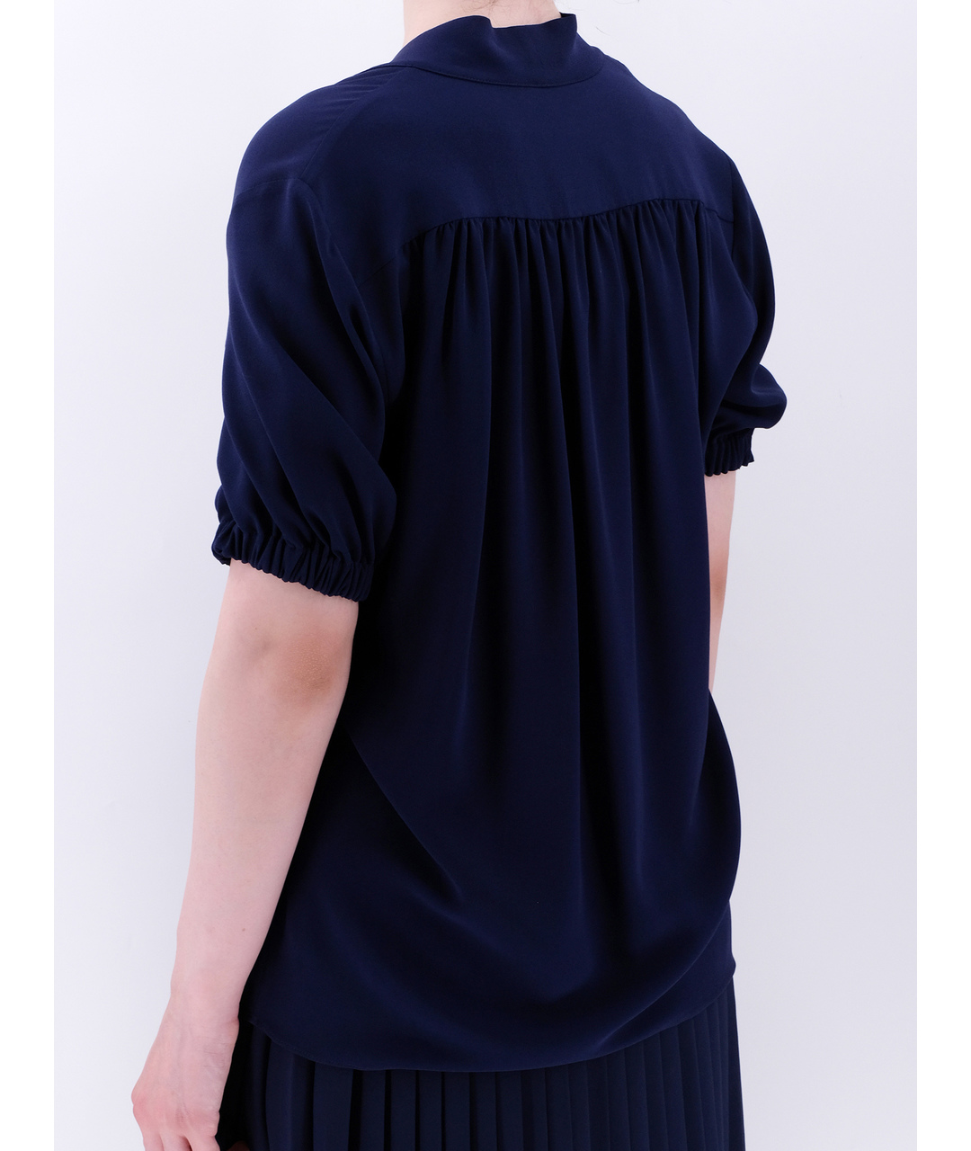 MICHAEL KORS Синяя шелковая рубашка, фото 3