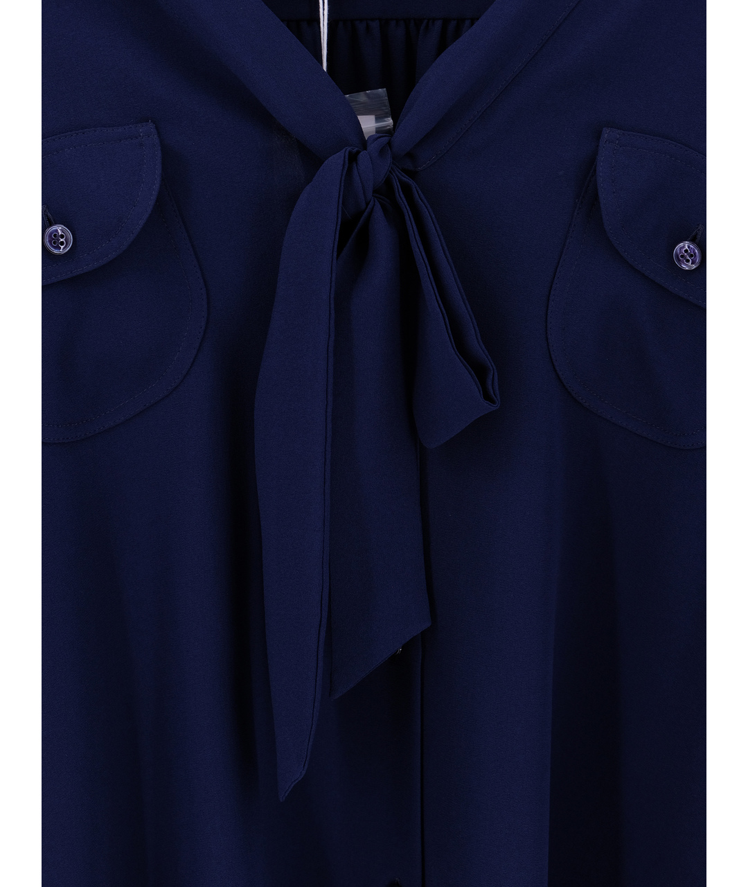 MICHAEL KORS Синяя шелковая рубашка, фото 4