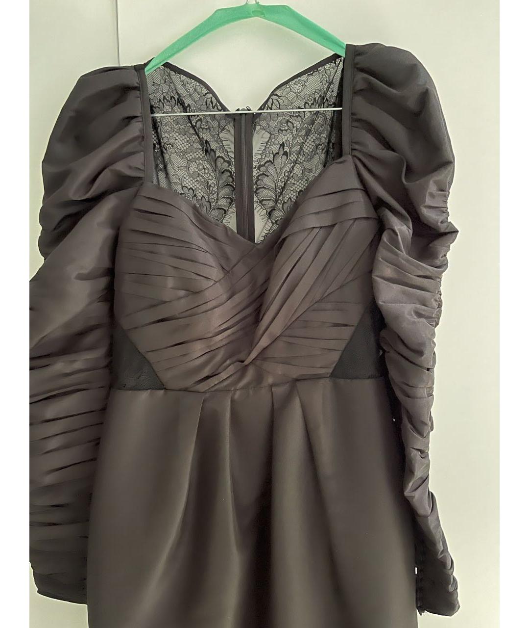SELF-PORTRAIT Черное полиэстеровое коктейльное платье, фото 4