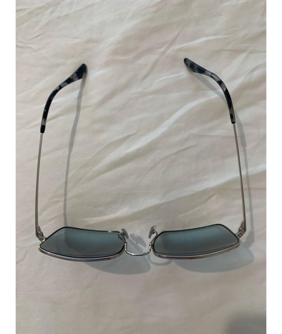 RAY BAN Антрацитовые металлические солнцезащитные очки, фото 8
