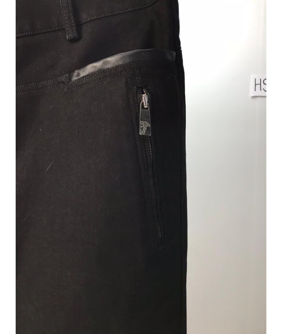 VERSACE Черные хлопковые прямые джинсы, фото 4