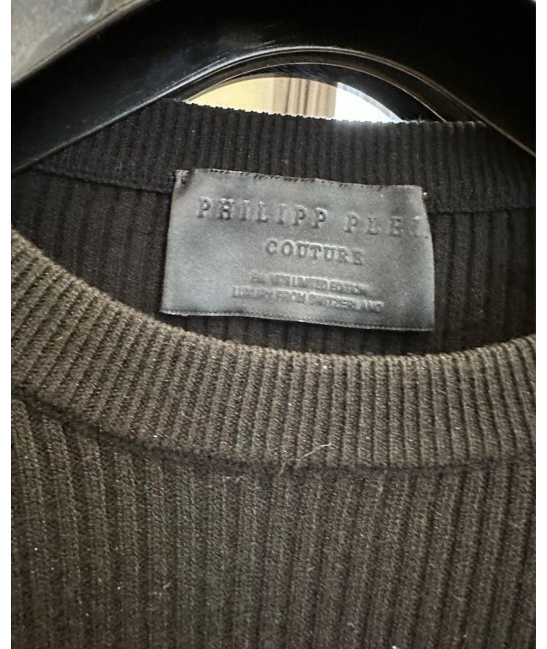 PHILIPP PLEIN Черный вискозный джемпер / свитер, фото 2