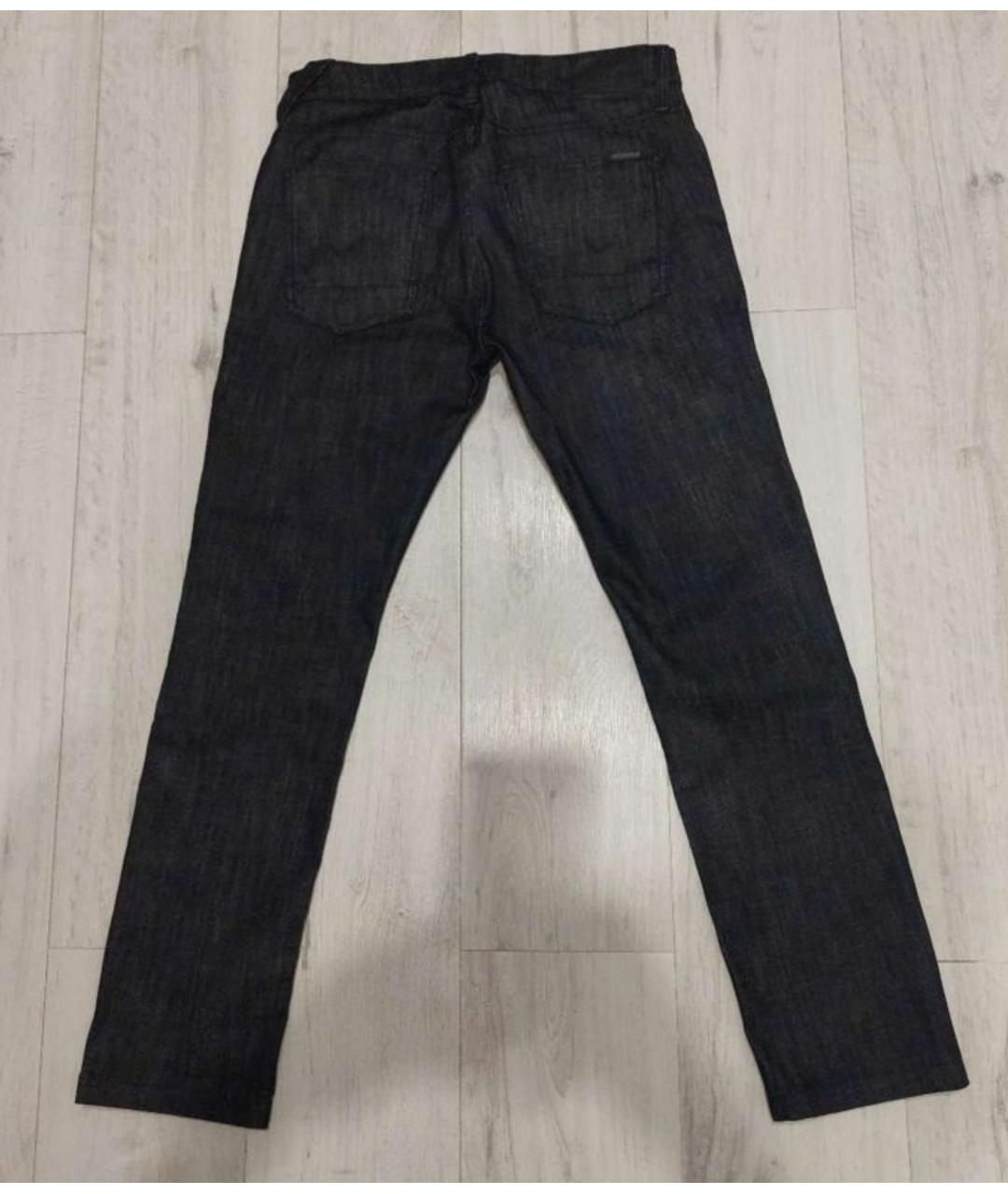 HUDSON Черные хлопковые прямые джинсы, фото 2