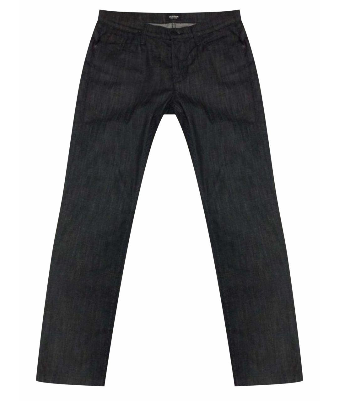 HUDSON Черные хлопковые прямые джинсы, фото 1
