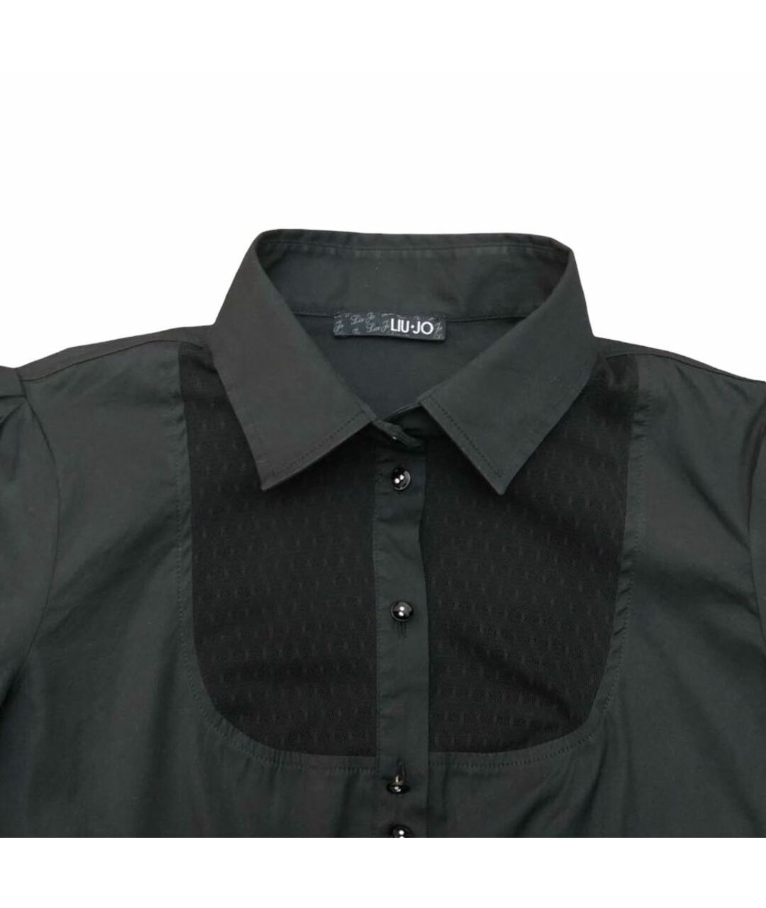 LIU JO Черная хлопковая рубашка, фото 3