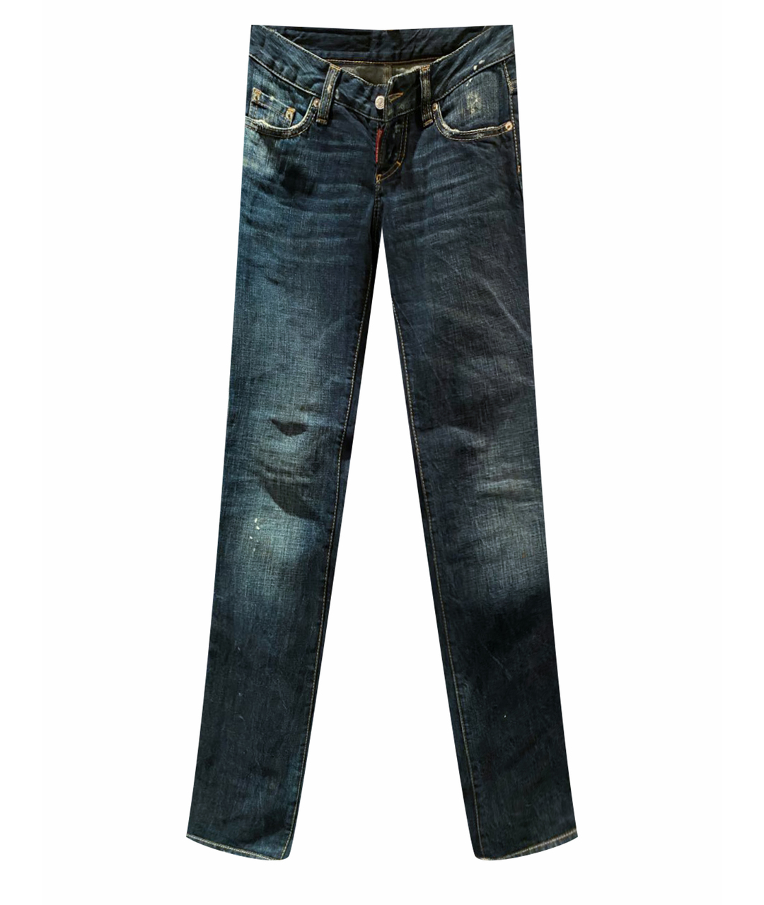 DSQUARED2 Темно-синие хлопковые джинсы клеш, фото 1