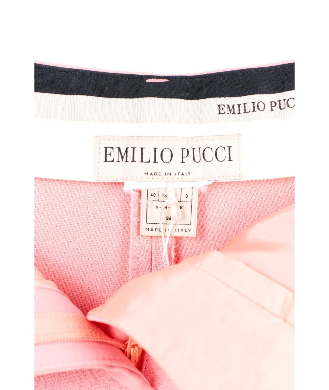 EMILIO PUCCI Розовые вискозные шорты, фото 3