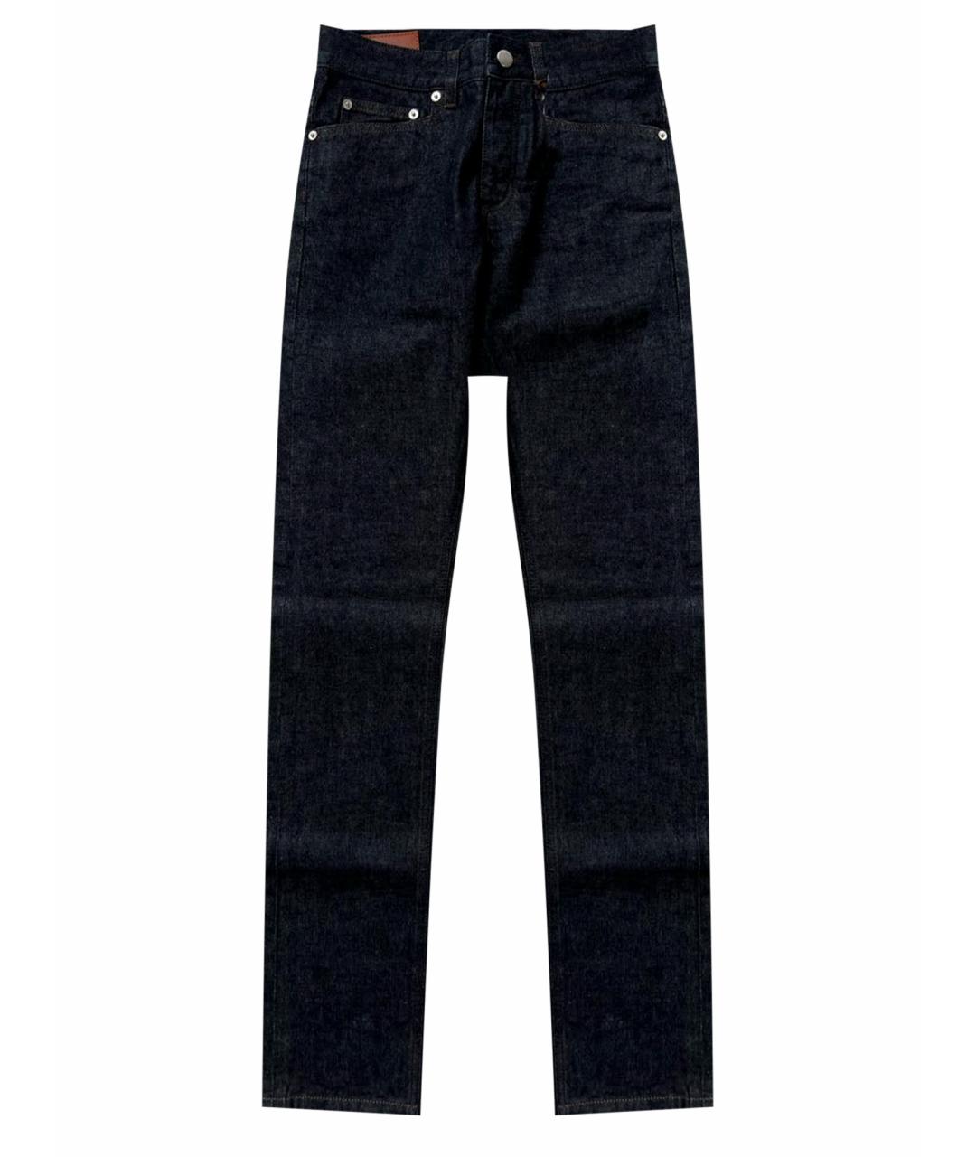HERMES Темно-синие хлопковые джинсы, фото 1