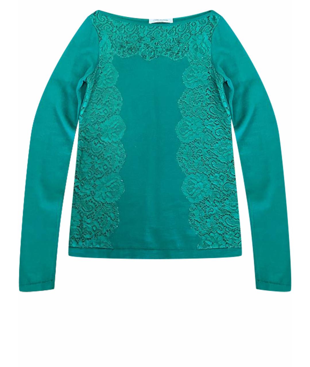 BLUMARINE Зеленый шерстяной джемпер / свитер, фото 1