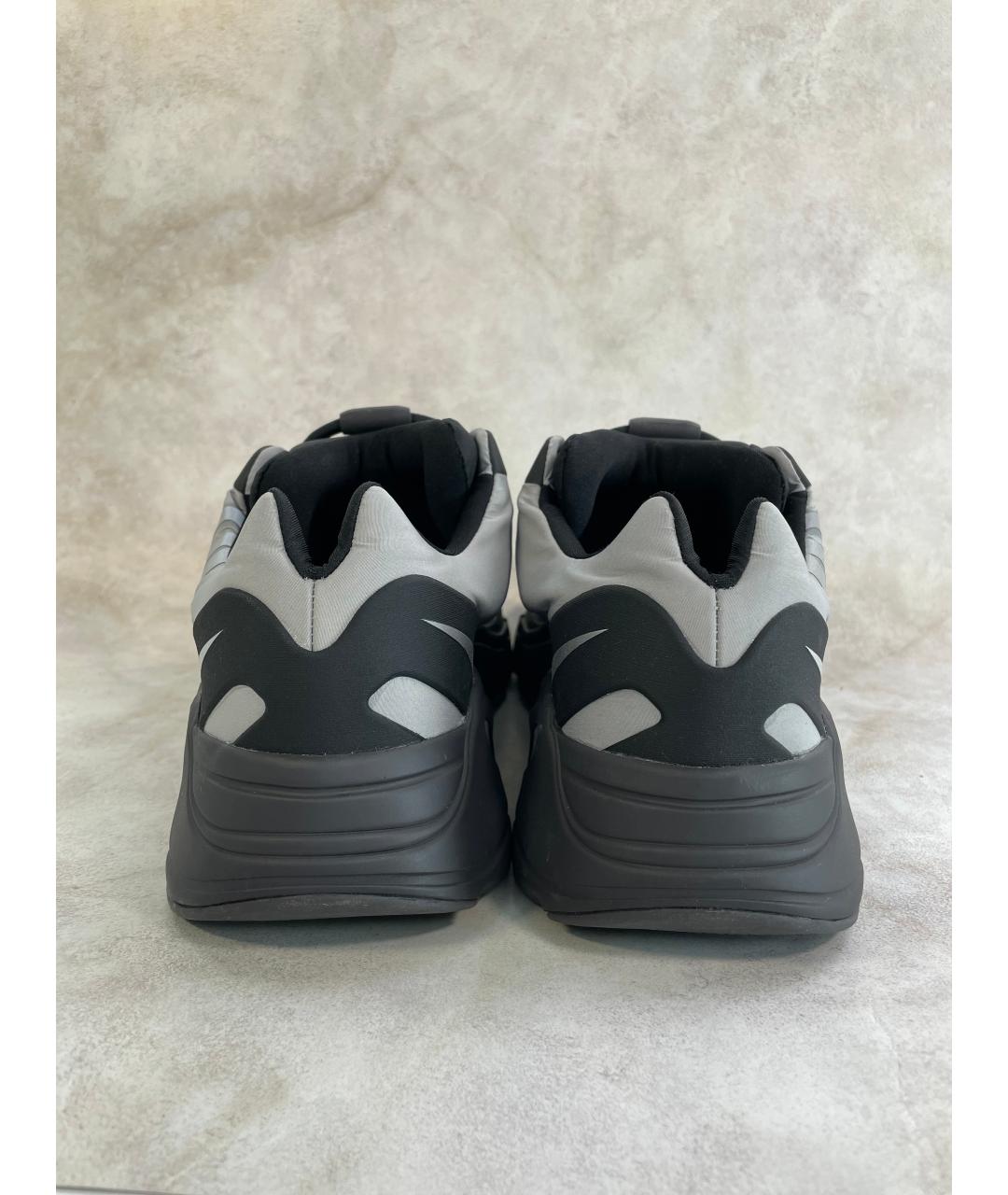 ADIDAS YEEZY Черные текстильные низкие кроссовки / кеды, фото 2