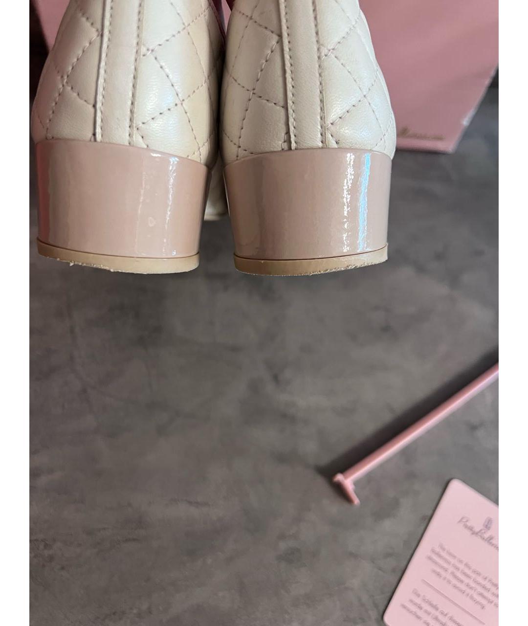 PRETTY BALLERINAS Розовые кожаные туфли, фото 4