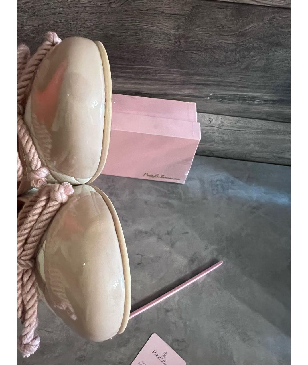 PRETTY BALLERINAS Розовые кожаные туфли, фото 6