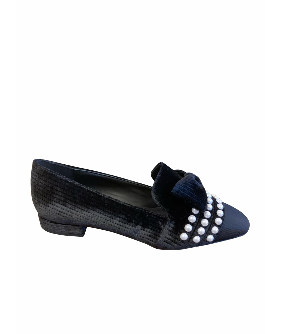 CHANEL PRE-OWNED Черные замшевые туфли, фото 1