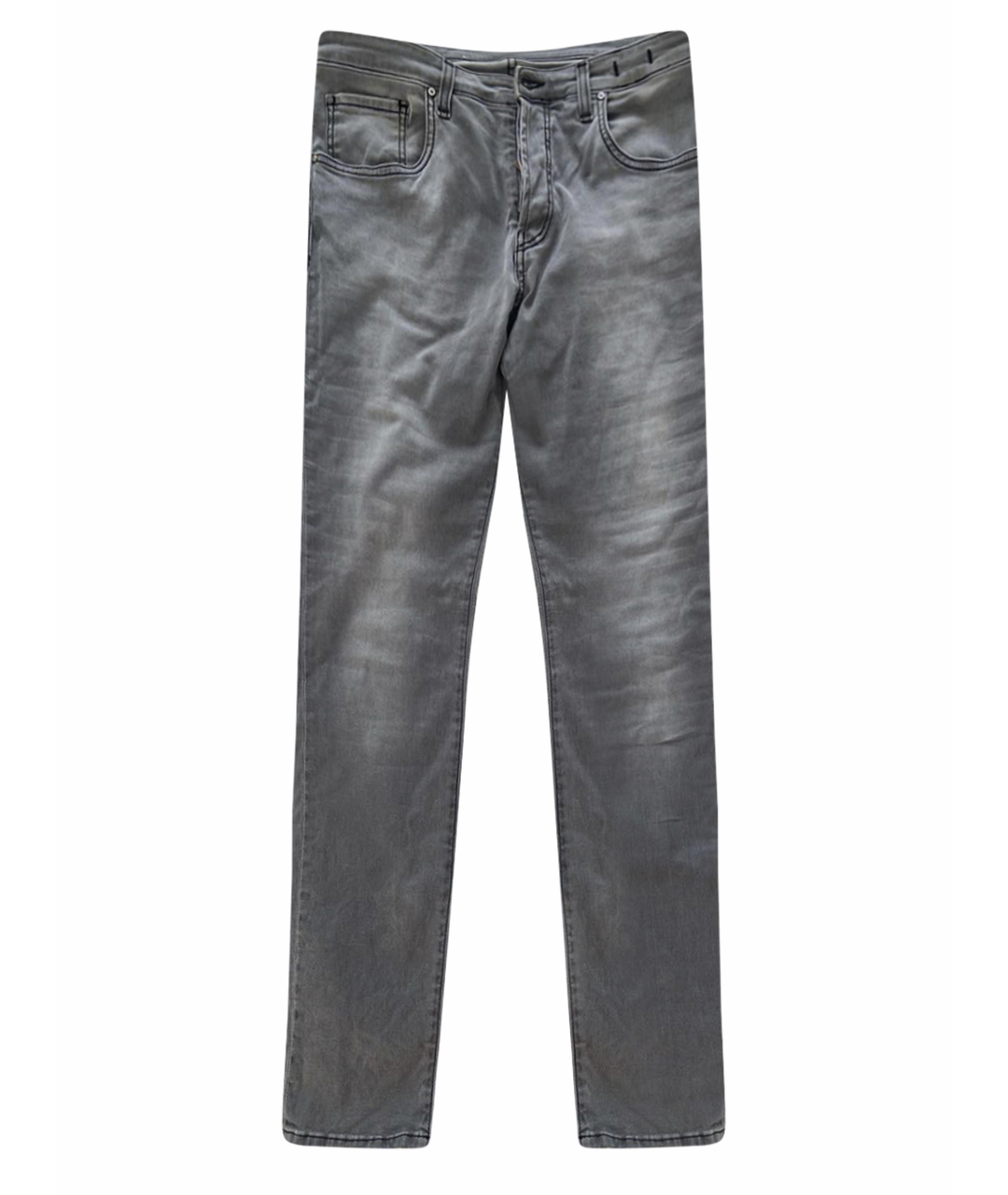 LIU JO Серые хлопко-эластановые джинсы слим, фото 1