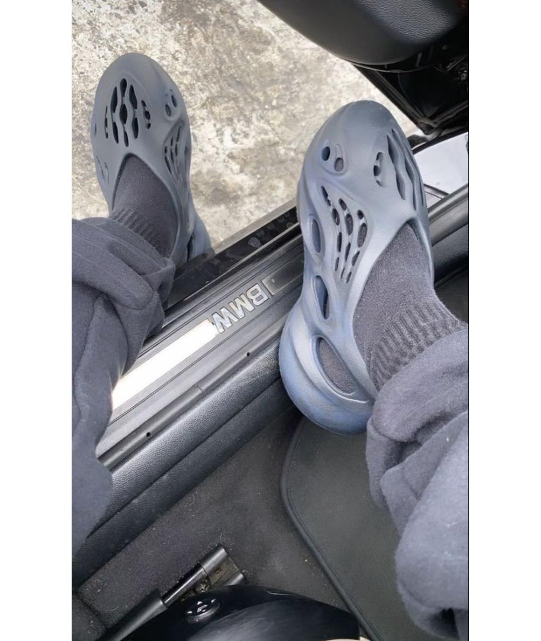 ADIDAS YEEZY Мульти резиновые сандалии, фото 5