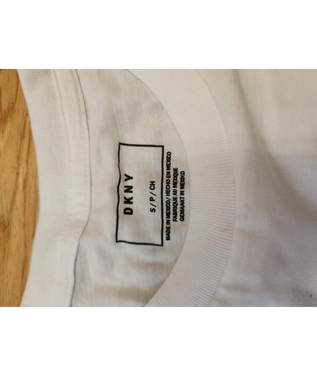 DKNY Белая футболка, фото 3