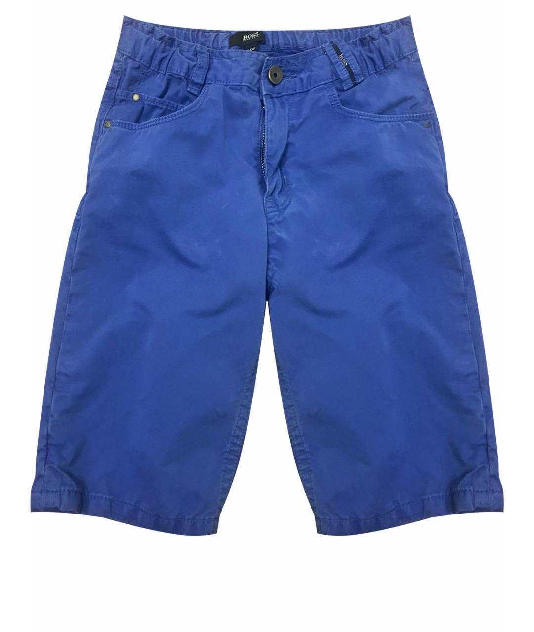 HUGO BOSS Синие хлопковые детские шорты, фото 1