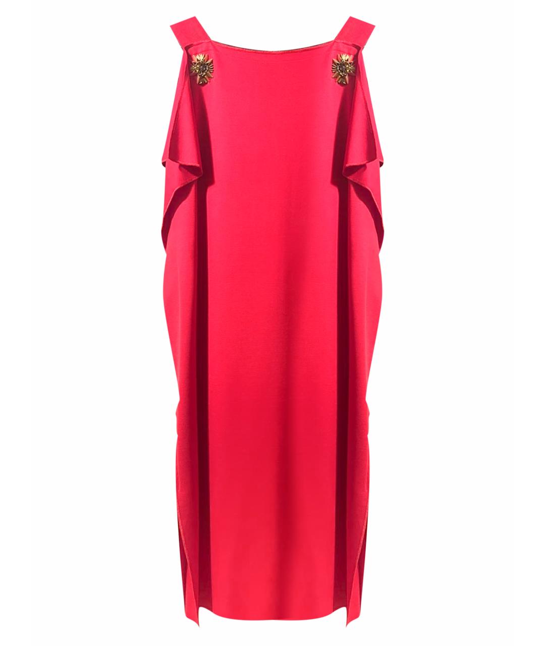 ALBERTA FERRETTI Красное полиамидовое коктейльное платье, фото 1