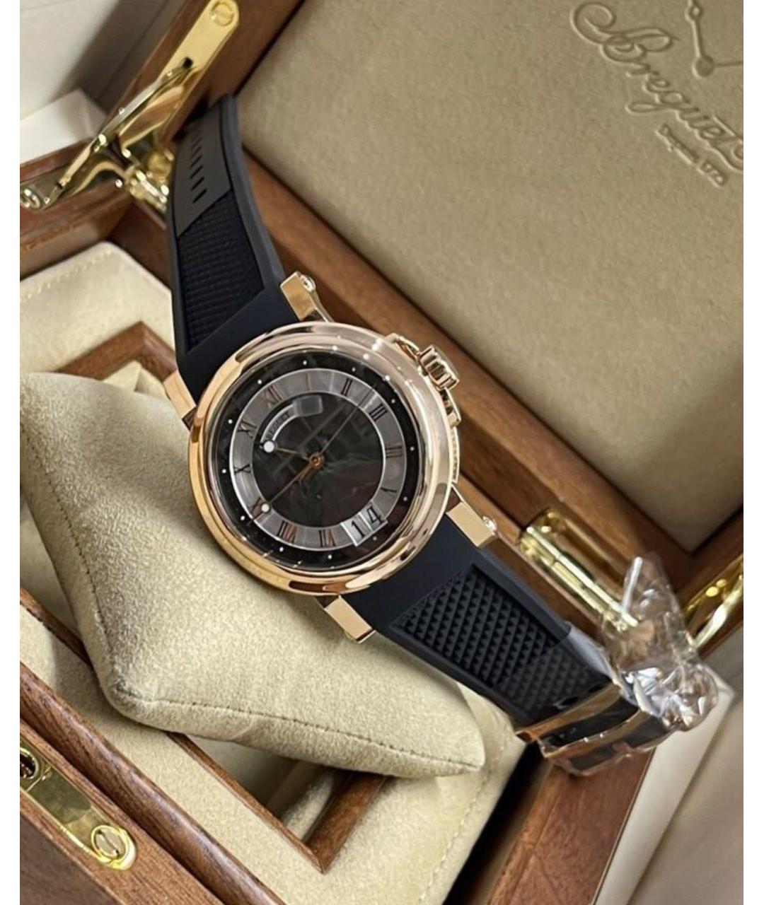 Breguet Черные часы из розового золота, фото 4