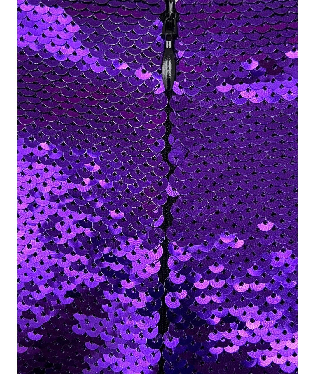TOM FORD Фиолетовая полиэстеровая юбка миди, фото 5