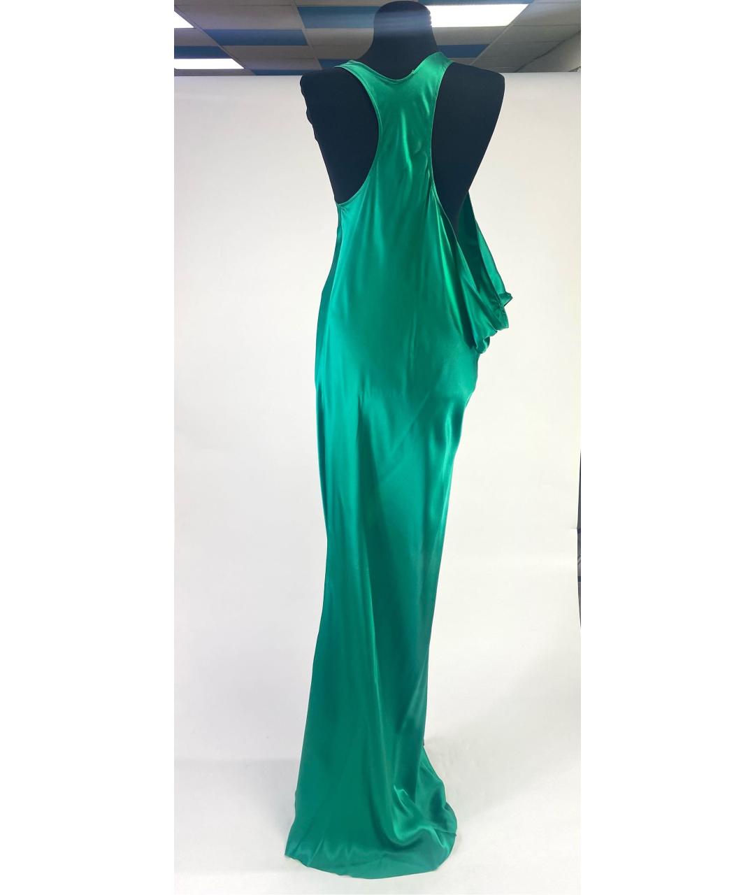 HAIDER ACKERMANN Зеленые шелковое коктейльное платье, фото 2