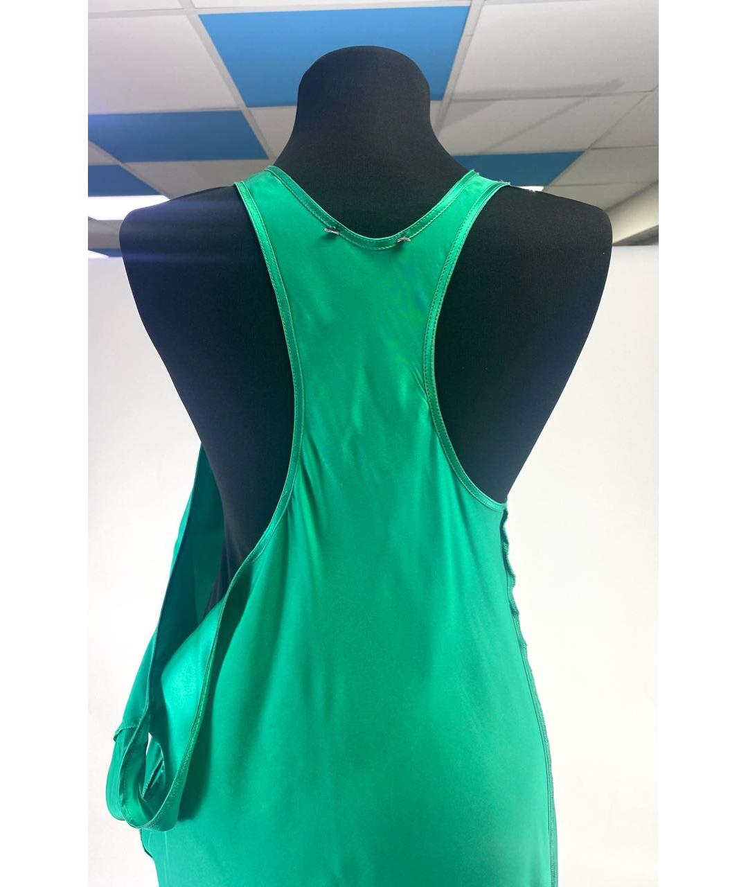 HAIDER ACKERMANN Зеленые шелковое коктейльное платье, фото 3