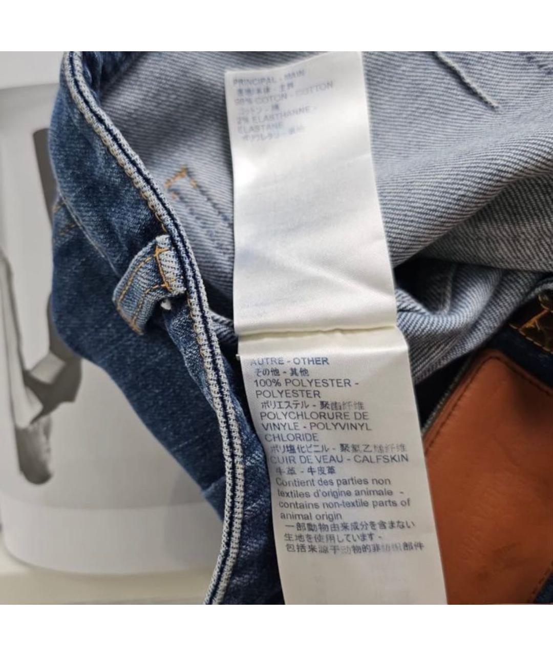LOUIS VUITTON Синие прямые джинсы, фото 8