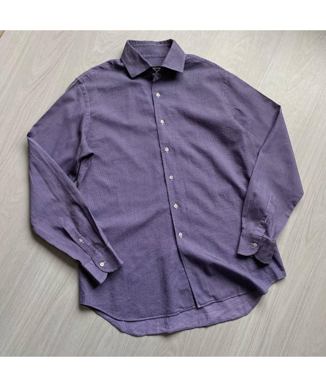 CORNELIANI Фиолетовая хлопковая кэжуал рубашка, фото 5