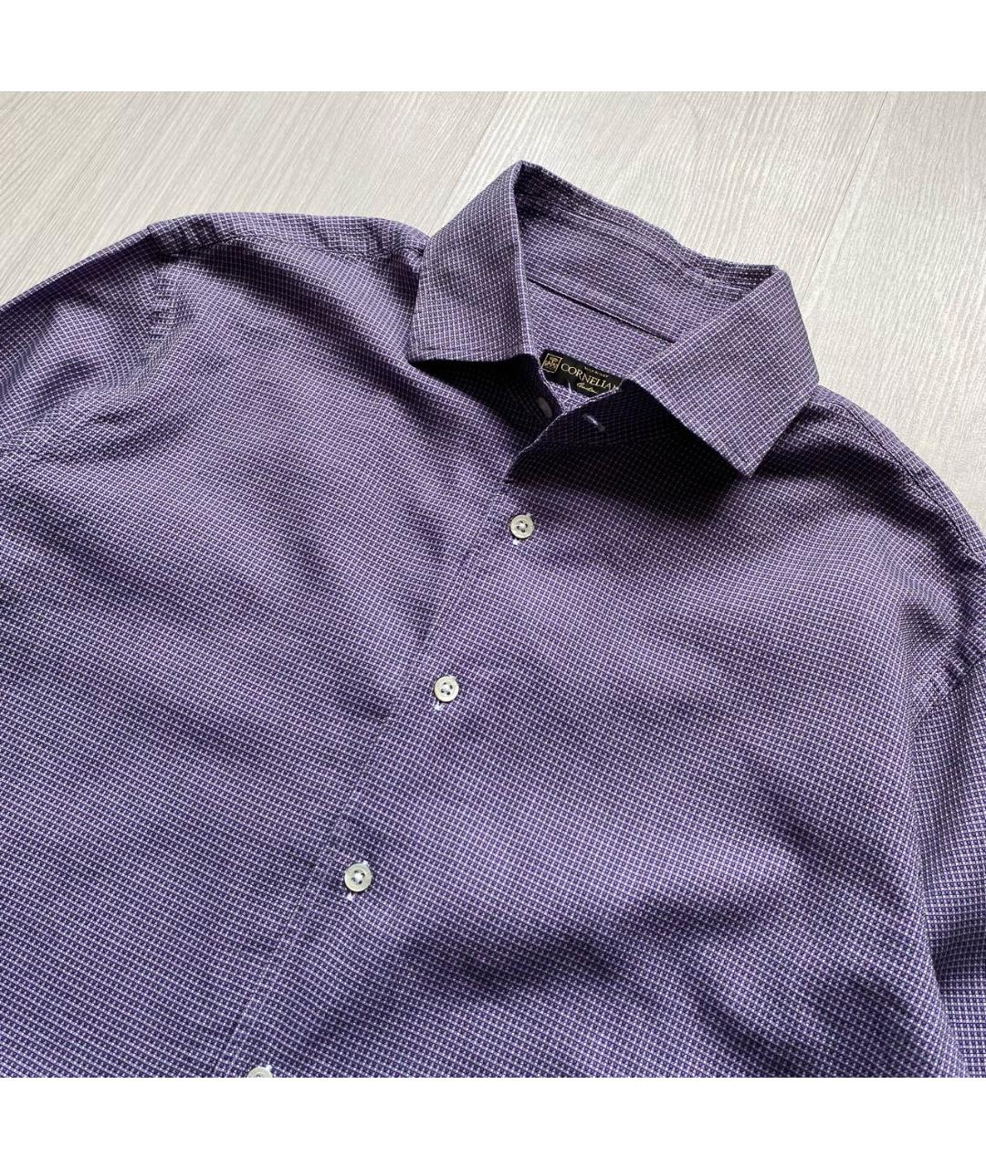 CORNELIANI Фиолетовая хлопковая кэжуал рубашка, фото 2