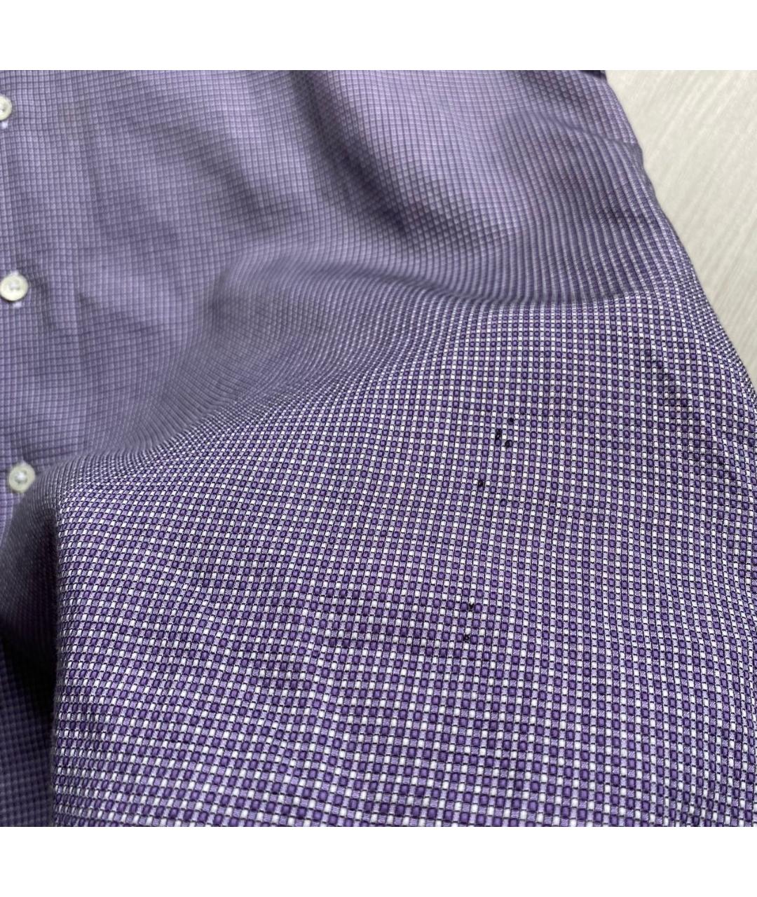 CORNELIANI Фиолетовая хлопковая кэжуал рубашка, фото 8