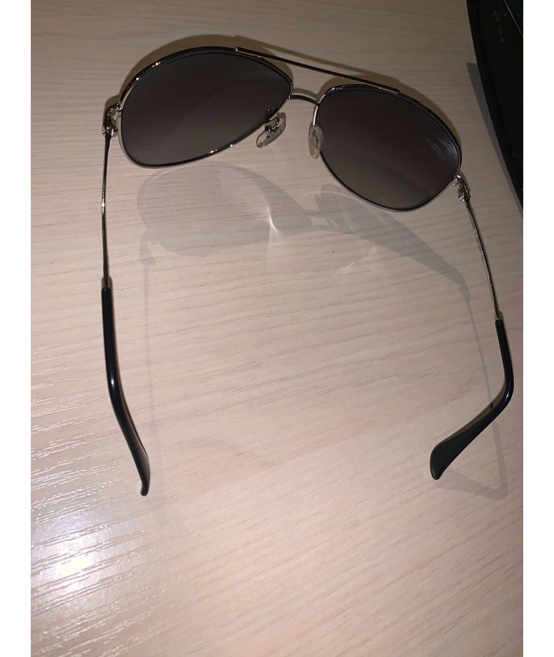 RAY BAN Серые металлические солнцезащитные очки, фото 2