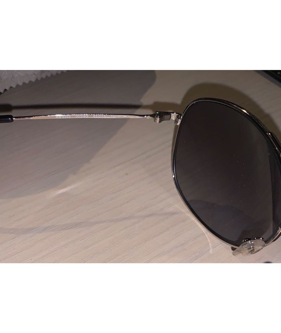 RAY BAN Серые металлические солнцезащитные очки, фото 4