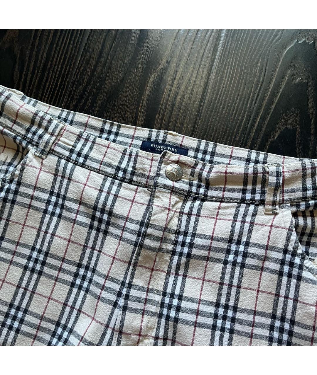 BURBERRY Хлопко-эластановые повседневные брюки, фото 6