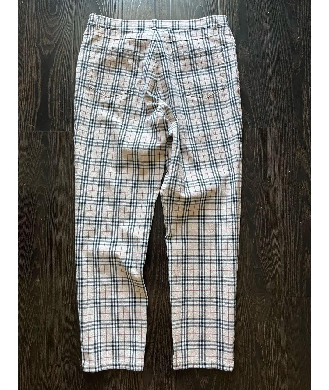 BURBERRY Хлопко-эластановые повседневные брюки, фото 4
